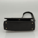 CHANEL Choco Bar line Shoulder Bag Lamb Skin Black CC Auth mr1233-9