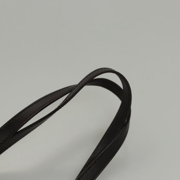 FENDI Zucchino Canvas Tote Bag Brown Silver Auth mr1240