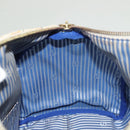 FENDI Zucca Canvas Boston Bag PVC White Gold Auth mr1249-18