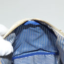 FENDI Zucca Canvas Boston Bag PVC White Gold Auth mr1249-19