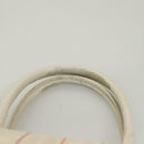 FENDI Zucca Canvas Boston Bag PVC White Gold Auth mr1249-9