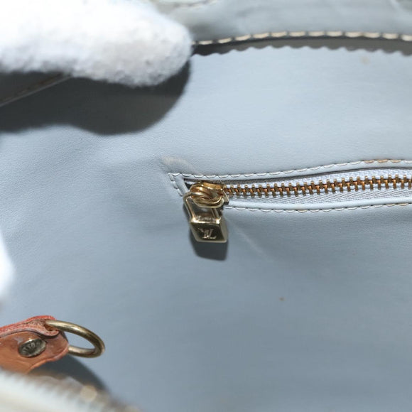 LOUIS VUITTON Monogram Vernis Houston Hand Bag Gris M91053 LV Auth mr1250