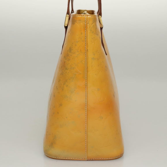 LOUIS VUITTON Monogram Vernis Houston Hand Bag Gris M91053 LV Auth mr1250