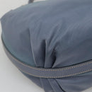 PRADA Shoulder Bag Nylon Blue Silver Auth mr1259-16