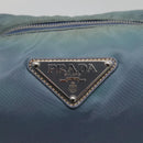 PRADA Shoulder Bag Nylon Blue Silver Auth mr1259-17