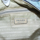 PRADA Shoulder Bag Nylon Blue Silver Auth mr1259-18
