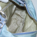 PRADA Shoulder Bag Nylon Blue Silver Auth mr1259-19