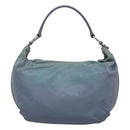 PRADA Shoulder Bag Nylon Blue Silver Auth mr1259-2