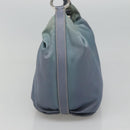 PRADA Shoulder Bag Nylon Blue Silver Auth mr1259-4