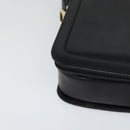 CELINE Shoulder Bag Leather Black Gold Auth mr1261-14