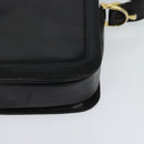 CELINE Shoulder Bag Leather Black Gold Auth mr1261-15