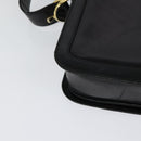 CELINE Shoulder Bag Leather Black Gold Auth mr1261-16