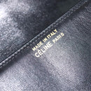 CELINE Shoulder Bag Leather Black Gold Auth mr1261-18