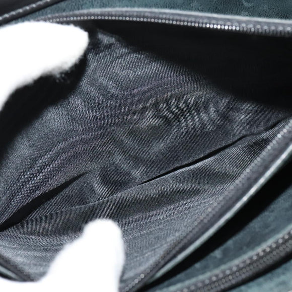 CELINE Shoulder Bag Leather Black Gold Auth mr1261