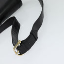 CELINE Shoulder Bag Leather Black Gold Auth mr1261-7