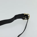 CELINE Shoulder Bag Leather Black Gold Auth mr1261-8