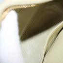 CHANEL Matelasse Chain Shoulder Bag Suede Light Yellow CC Auth mr1272-11