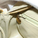 CHANEL Matelasse Chain Shoulder Bag Suede Light Yellow CC Auth mr1272-21