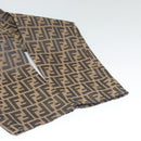 FENDI Zucca Canvas Pants 42 Black Brown Auth mr1285-11