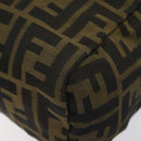 FENDI Zucca Canvas Mini Hand Bag Brown Brown Auth mr1287-14