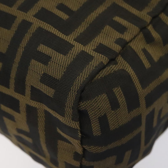 FENDI Zucca Canvas Mini Hand Bag Brown Brown Auth mr1287