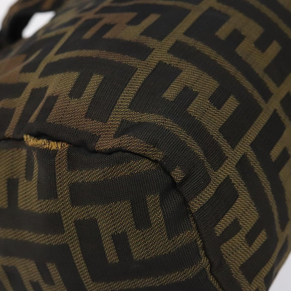 FENDI Zucca Canvas Mini Hand Bag Brown Brown Auth mr1287