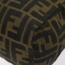FENDI Zucca Canvas Mini Hand Bag Brown Brown Auth mr1287-15