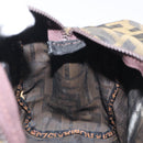 FENDI Zucca Canvas Mini Hand Bag Brown Brown Auth mr1287-19