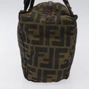 FENDI Zucca Canvas Mini Hand Bag Brown Brown Auth mr1287-3
