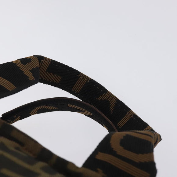 FENDI Zucca Canvas Mini Hand Bag Brown Brown Auth mr1287