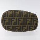 FENDI Zucca Canvas Mini Hand Bag Brown Brown Auth mr1287-5