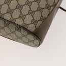 GUCCI GG Supreme Sherry Line Shoulder Bag PVC Beige Gold 72 02 034 Auth mr1290-15