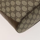 GUCCI GG Supreme Sherry Line Shoulder Bag PVC Beige Gold 72 02 034 Auth mr1290-16