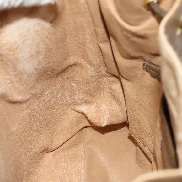 GUCCI GG Supreme Sherry Line Shoulder Bag PVC Beige Gold 72 02 034 Auth mr1290