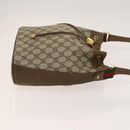 GUCCI GG Supreme Sherry Line Shoulder Bag PVC Beige Gold 72 02 034 Auth mr1290-3