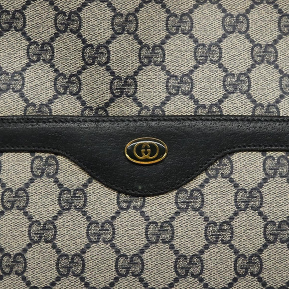 GUCCI GG Supreme Sherry Line Tote Bag PVC Navy 39 02 003 Auth mr1292