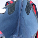 GUCCI GG Supreme Sherry Line Tote Bag PVC Navy 39 02 003 Auth mr1292-19