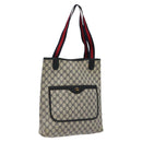 GUCCI GG Supreme Sherry Line Tote Bag PVC Navy 39 02 003 Auth mr1292-1