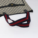 GUCCI GG Supreme Sherry Line Tote Bag PVC Navy 39 02 003 Auth mr1292-7