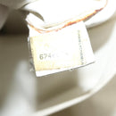 CHANEL Shoulder Bag Canvas Gray Silver CC Auth mr1301-12