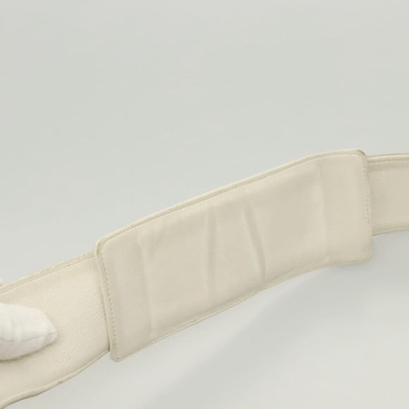 CHANEL Shoulder Bag Canvas Gray Silver CC Auth mr1301