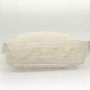 CHANEL Shoulder Bag Canvas Gray Silver CC Auth mr1301-5