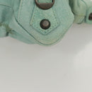 BALENCIAGA City Hand Bag Leather Green Auth mr1307-14