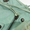 BALENCIAGA City Hand Bag Leather Green Auth mr1307-18