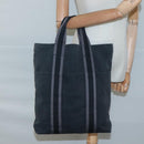 HERMES Fourre Tout Cabas Tote Bag Canvas Black Auth mr1312-18