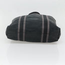HERMES Fourre Tout Cabas Tote Bag Canvas Black Auth mr1312-9
