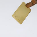 CELINE C Macadam Canvas Shoulder Bag Suede Brown Gold Auth mr1313-10