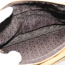 CELINE C Macadam Canvas Shoulder Bag Suede Brown Gold Auth mr1313-21