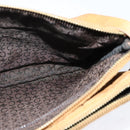 CELINE C Macadam Canvas Shoulder Bag Suede Brown Gold Auth mr1313-22