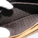 CELINE C Macadam Canvas Shoulder Bag Suede Brown Gold Auth mr1313-24